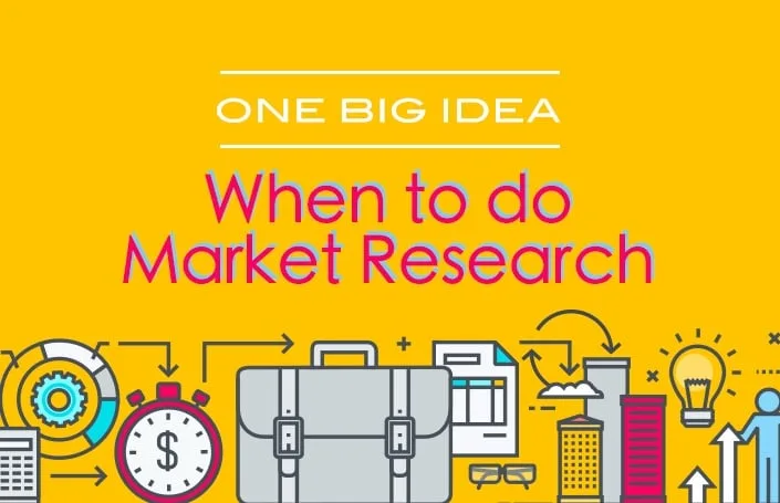 One Big Idea: When to Do Market Research