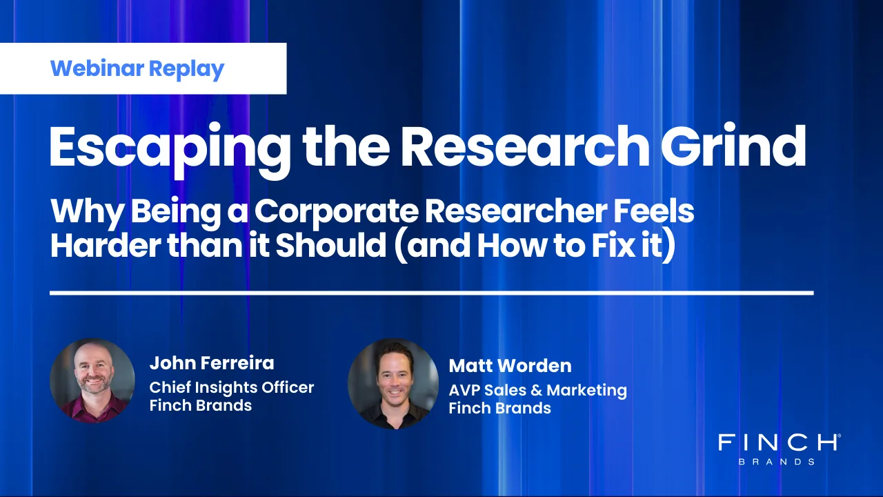 Webinar Replay – Escaping the Research Grind